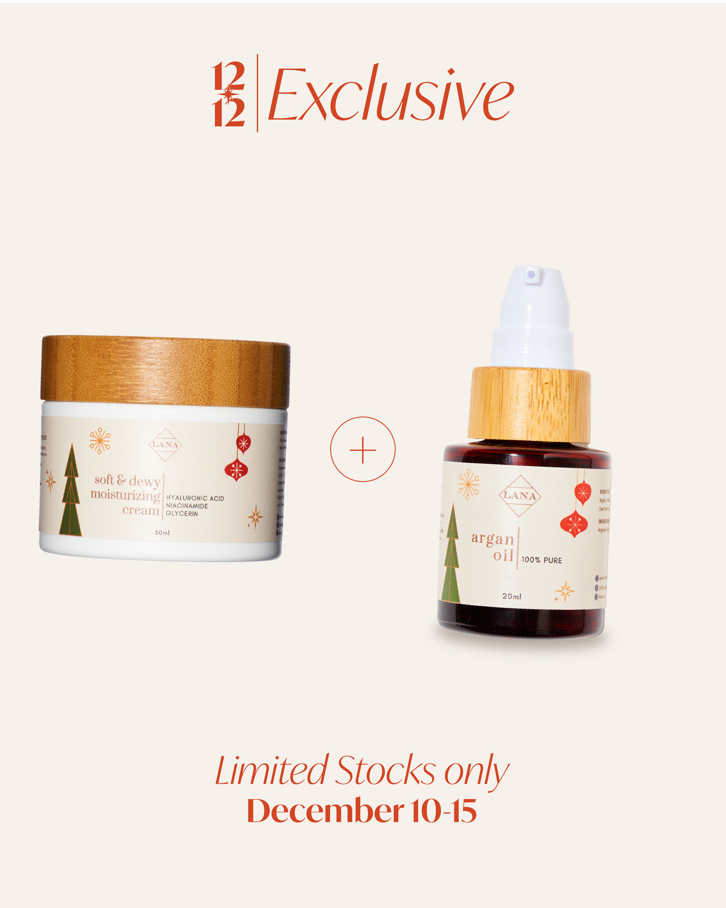 Buy 1 Get 1 100% Pure Argan Oil and Soft & Dewy Moisturizing Cream 50ml